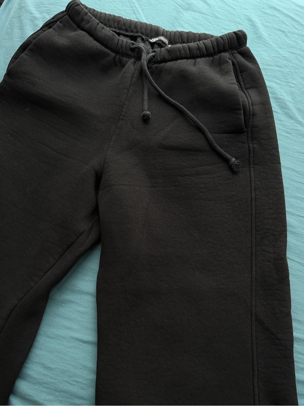 Zara Black Drawstring Jogger Trousers